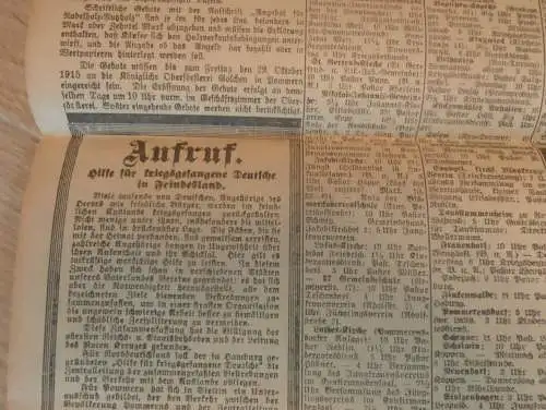 alte Zeitung: Stettiner Neueste Nachrichten , 16.10.1915 , Stettin in Pommern , viel Reklame / Werbung !!!