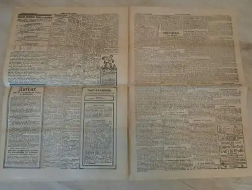 alte Zeitung: Stettiner Neueste Nachrichten , 16.10.1915 , Stettin in Pommern , viel Reklame / Werbung !!!