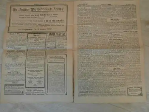 alte Zeitung: Stettiner Neueste Nachrichten , 3.09.1915 , Stettin in Pommern , Galizien , viel Reklame / Werbung !!!