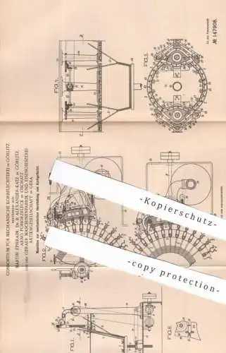 original Patent - Martin Ephraim , Dr. B. Alexander Katz , A. Pohorzeleck | Görlitz , Oschatz , Gera | 1902 , Korb Körbe