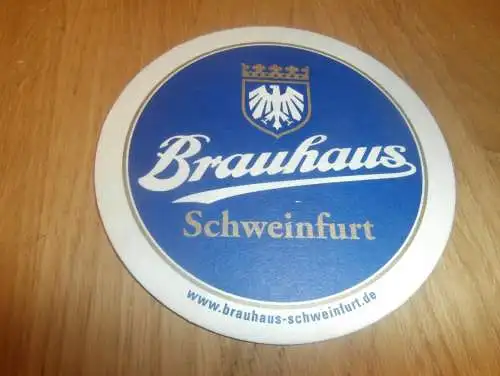 alter Bierdeckel , Brauerei Schweinfurt , Brauhaus , 100 Jahre Sudhaus , 1912-2012 , Bier , rar !!!