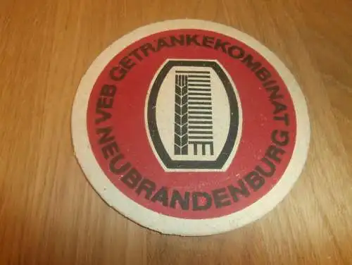 alter Bierdeckel , Brauerei Neubrandenburg , VEB , Neutorstrasse , Bier , rar , Mecklenburg !!!