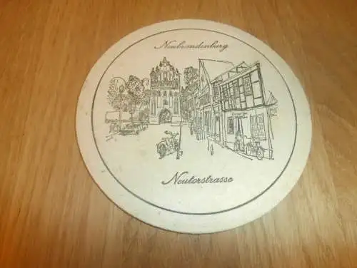 alter Bierdeckel , Brauerei Neubrandenburg , VEB , Neutorstrasse , Bier , rar , Mecklenburg !!!
