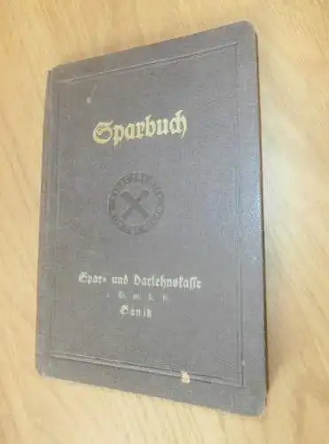 altes Sparbuch Sanitz , 1942 - 1945 , Otto Zahn in Wendorf i. Mecklenburg , Sparkasse , Bank