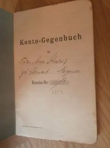 altes Sparbuch Hagenow , 1930 - 1944 , Anna Schwarz geb. Clement in Hagenow i. Mecklenburg , Sparkasse , Bank !!