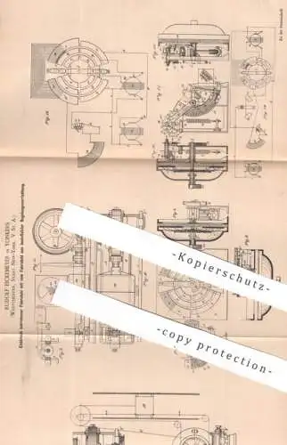 original Patent - Rudolf Eickemeyer , Yonkers Westchester , New York , 1891 , Elektrisch betriebener Fahrstuhl | Aufzug