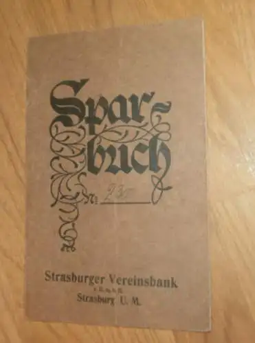 altes Sparbuch Strasburg U.M. , 1940 - 1946 , Georg Gaffry in Strasburg i. Mecklenburg Sparkasse , Bank !!