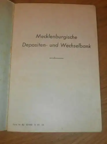altes Sparbuch Klütz ,1942 - 1945, Ulrich Schröder in Klütz i. Mecklenburg , Sparkasse , Bank !!!