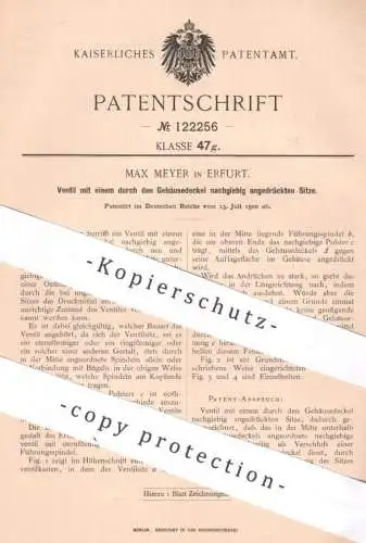 original Patent - Max Meyer , Erfurt 1900 | Ventil | Ventile , Tellerventil , Pumpe , Pumpen | Dichtung , Wasserleitung