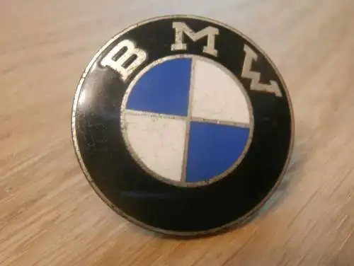 BMW Plakette , Email , Abzeichen , Badge , Pin , Sport , Oldtimer , Motorsport , Rennsport  !!! 30 mm