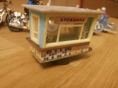 Spielzeug - alte Speedway Motorräder , Spielfiguren mit Sprecherkabine , Jawa , Modelle ,  Motorsport , Rennsport !!