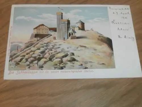 alte AK - Riesengebirge / Schneekoppe , 1901 , Ansichtskarte !!!