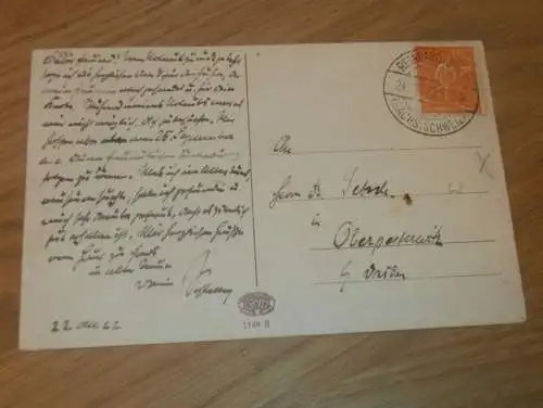 alte AK - Reinhardtsdorf / Schöna , 1922 , Ansichtskarte !!!