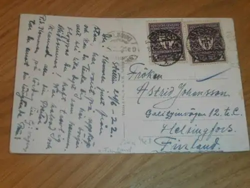 alte AK - Stettin 1922, Hansa Brücke und Fisch Bollwerk , Pommern Ansichtskarte