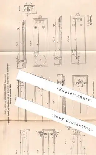 original Patent - Karl Raab , Kaiserslautern , 1884 , Signalisierung von Temperaturen mit Skala | Thermometer , Wärme