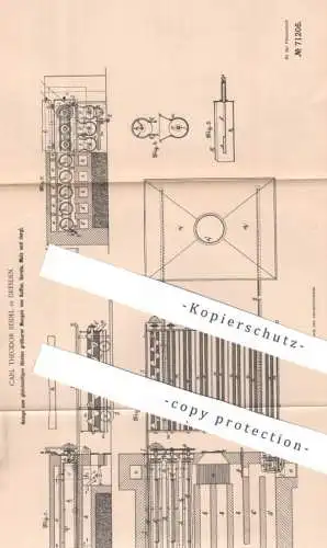 original Patent - Carl Theodor Seidel , Dresden , 1892 , Rösten von Kaffee , Gerste , Malz | Coffee , Café , Röstung