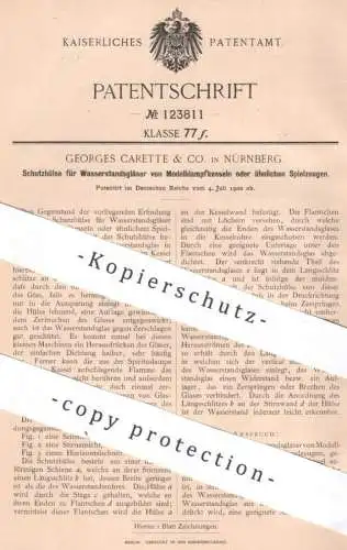 original Patent - Georges Carette & Co. Nürnberg , 1900 , Wasserstandsglas an Modell Dampfkessel | Spielzeug , Modellbau