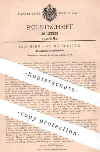 original Patent - Paul Hahn , Niederlahnstein , 1900 , Strähngarnmercerisiermaschine | Garn Mercerisiermaschine | Wolle