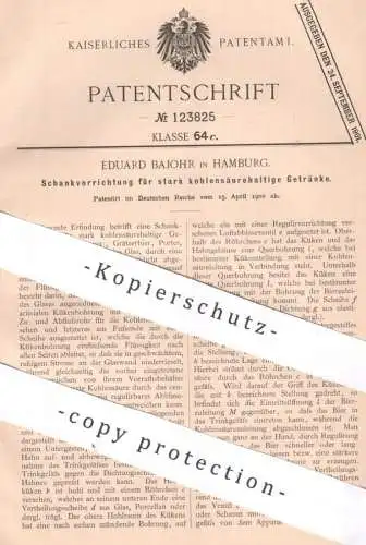 original Patent - Eduard Bajohr , Hamburg , 1900 , Ausschank für Getränke mit Kohlensäure | Zapfanlage , Zapfhahn , Bier