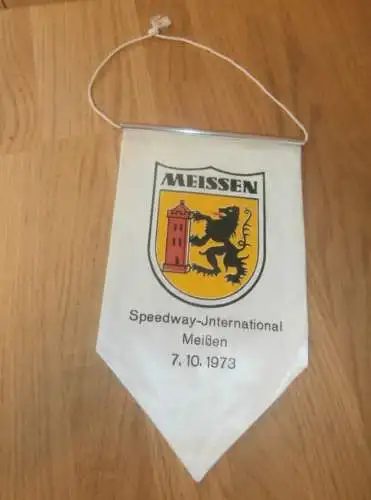 Wimpel Speedway Meissen , 7.10.1973 , ADMV , DDR , Rennsport , Motorsport !!!