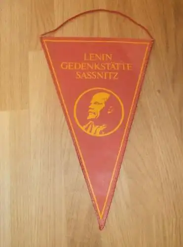 DDR Wimpel Lenin Gedenkstätte Sassnitz Rügen !!!