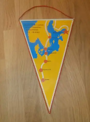 DDR Wimpel Lenin Gedenkstätte Sassnitz Rügen !!!