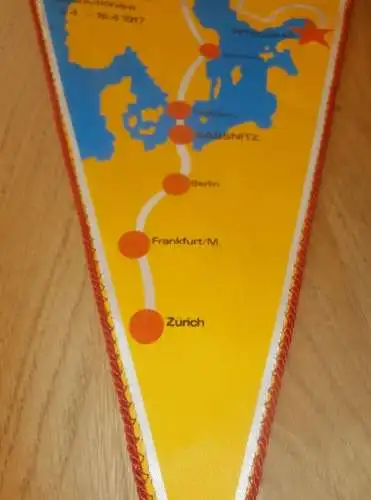 DDR Wimpel Lenin Gedenkstätte Sassnitz Rügen !!!