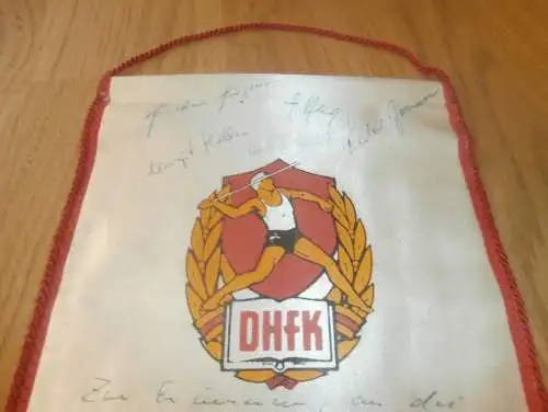 Deutsche Hochschule für Körperkultur Leipzig / DDR , DHFK ,  Rostock , alter Wimpel !!