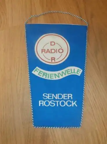 alter Wimpel - Radio DDR - Sender Rostock - Ferienwelle !!