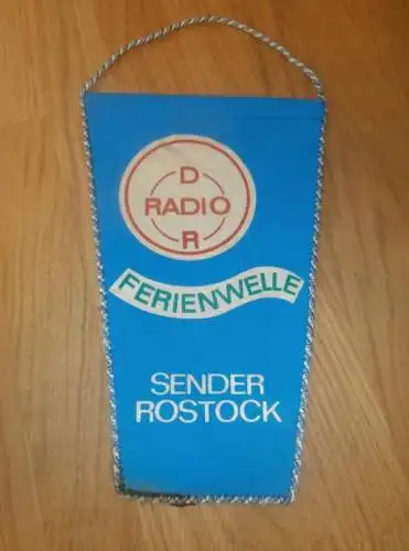 alter Wimpel - Radio DDR - Sender Rostock - Ferienwelle !!