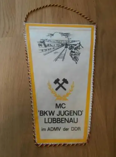 Wimpel MC BKW Jugend Lübbenau , Sandbahn , Speedway , ADMV , DDR , Motorsport , Rennsport !!