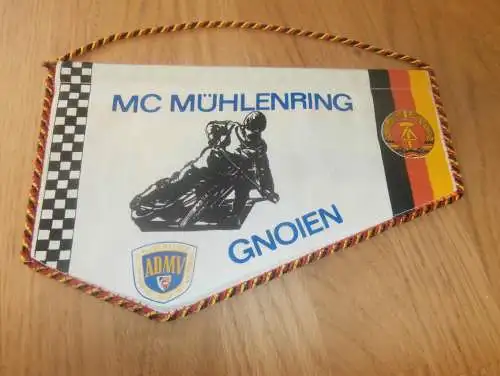 Wimpel MC Mühlenring Gnoien , Sandbahn , Speedway , ADMV , DDR , Motorsport , Rennsport !!