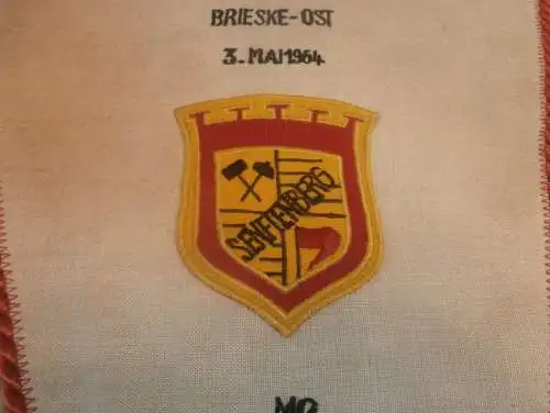 großer Wimpel Speedway Senftenberg - Brieske , 3.5.1964 , international , ADMV , DDR , Motorsport , Rennsport !!