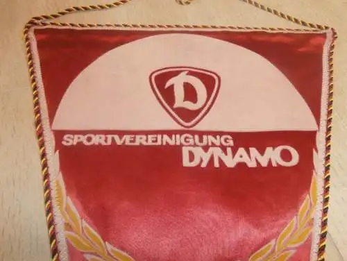 großer Wimpel Sportvereinigung DYNAMO , Samt , DDR , Speedway , Sport , Motorsport , Rennsport !!!