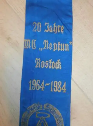20 Jahre MC Neptun Rostock 1964-1984 , Ehrenbanner ADMV , Speedway , DDR , Motorsport , Rennsport !!!