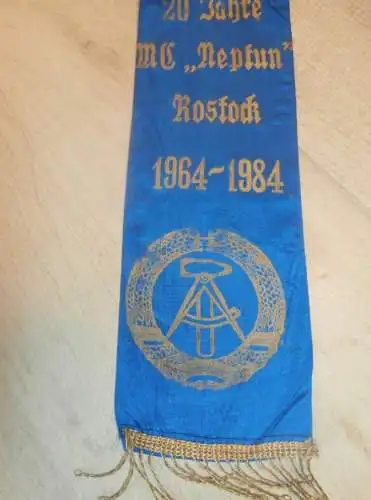 20 Jahre MC Neptun Rostock 1964-1984 , Ehrenbanner ADMV , Speedway , DDR , Motorsport , Rennsport !!!
