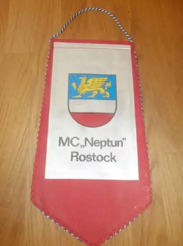 Wimpel , MC Neptun Rostock , 20 Jahre Speedway Stadion , ADMV , DDR , Motorsport , Rennsport !!!