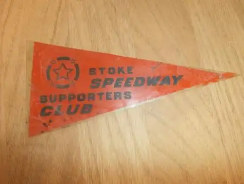 Wimpel Stoke Speedway Supporters Club , 70er Jahre , Motorsport , Rennsport !!