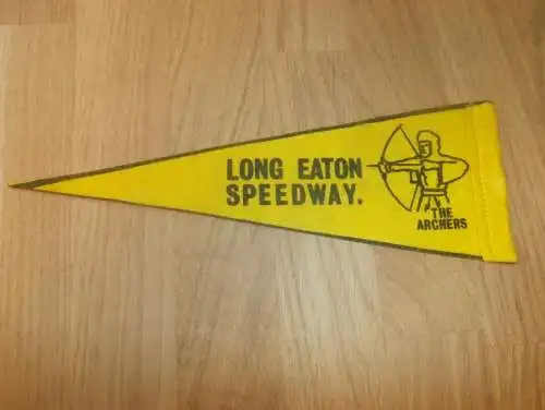 Wimpel Speedway Long Eaton , 70er Jahre , Motorsport , Rennsport !!