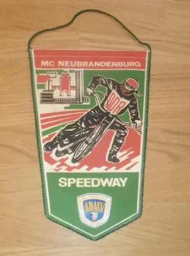 Speedway Wimpel Neubrandenburg 60er Jahre , DDR , ADMV , Motorsport !!