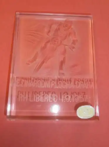 Kristall - Siegerpreis  int. Motorradrennen , RH Liberec 1.September 1957 , Speedway , CSSR , Motorsport , Rennsport !!!
