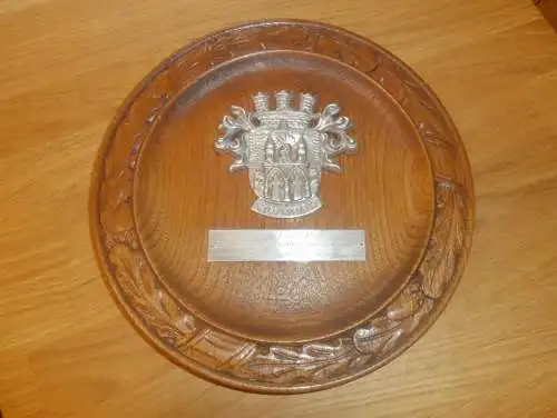 Deutsche Meisterschaft im Speedway 16.Juni 1963 , Neubrandenburg - Ehrenteller , Wappen , ca. 245mm , Motorsport !!!