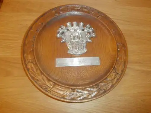 Deutsche Meisterschaft im Speedway 16.Juni 1963 , Neubrandenburg - Ehrenteller , Wappen , ca. 245mm , Motorsport !!!
