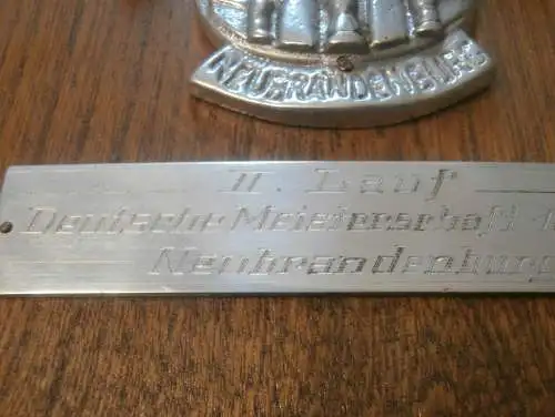 Deutsche Meisterschaft im Speedway 16.Juni 1963 , Neubrandenburg - Ehrenteller , Wappen , ca. 245mm , Motorsport !!!