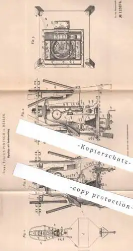 original Patent - Fa. Julius Pintsch , Berlin , 1899 , Signalboje mit Gasbeleuchtung | Boje , Gas , Lampe , Signal !