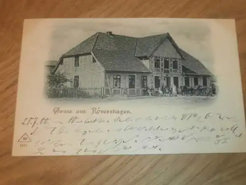 alte AK - Rövershagen , 1900 , Gasthof , Rostock , Ansichtskarte !!