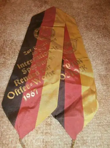 Ostseepokal - internat. Speedway 1967 , Neptun Rostock , Siegerschleife , ADMV , Motorsport !!
