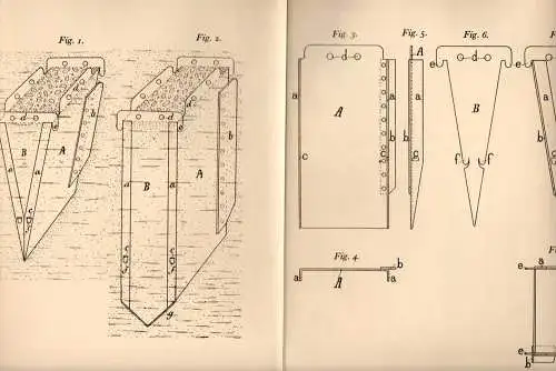 Original Patentschrift - A. Petit in Bourbourg , 1904 , Eiserne Form aus Beton !!!