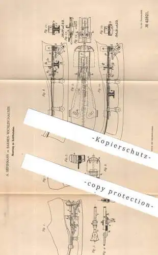 original Patent - A. Siepermann , Barmen / Wichlinghausen | 1887 | Schlittschuh | Schlittschuhe | Schuhe , Sport !!