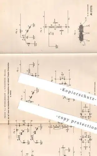 original Patent - Franz van Rysselberghe , Schaerbeek , Belgien | 1883 | Telefon & Fernsprecher | Telegraph , telegraphy